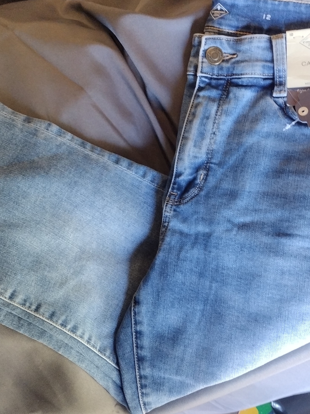 St. John's Bay Blue Denim Capri Jeans
